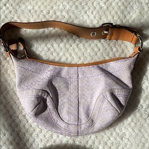 Coach Small Canvas Hobo Handbag C0820-F12306